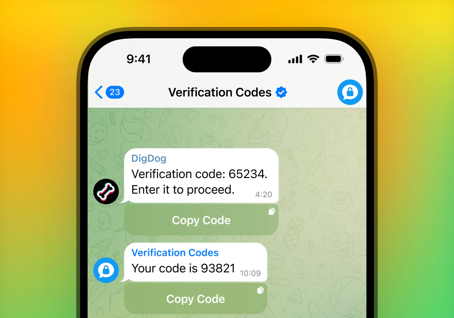 sicurezza Telegram, codici di verifica e privacy